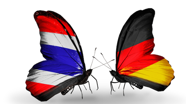 Schmetterlinge als Zeichen der Freundschaft zwischen Deutschland und Thailand